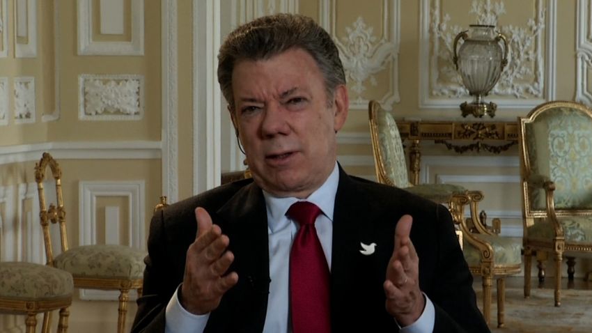 Juan Manuel Santos amanpour 2