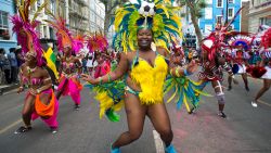 LONDON, ENGLAND - AUGUST 29:  Performers take part in the Notting Hill Carnival on August 29, 2016 in London, England. The Notting Hill Carnival has taken place every year since 1966 in Notting Hill in north-west London and is one of the largest street festivals in Europe with more than a million people expected over two days. on August 29, 2016 in London, England.  (Photo by Ben A. Pruchnie/Getty Images)
