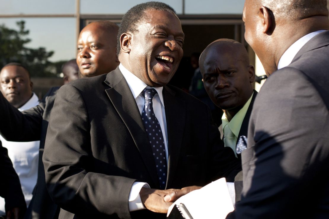 Former Vice President   Emmerson Mnangagwa is in hiding. 