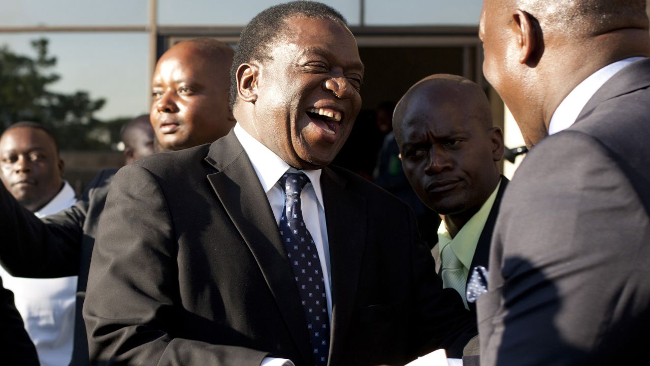 Former Vice President   Emmerson Mnangagwa is in hiding. 
