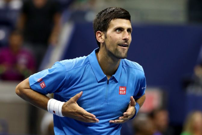 Novak Djokovic, the world No. 1 and defending champion, advanced without hitting a ball when Jiri Vesely withdrew with a forearm injury. 