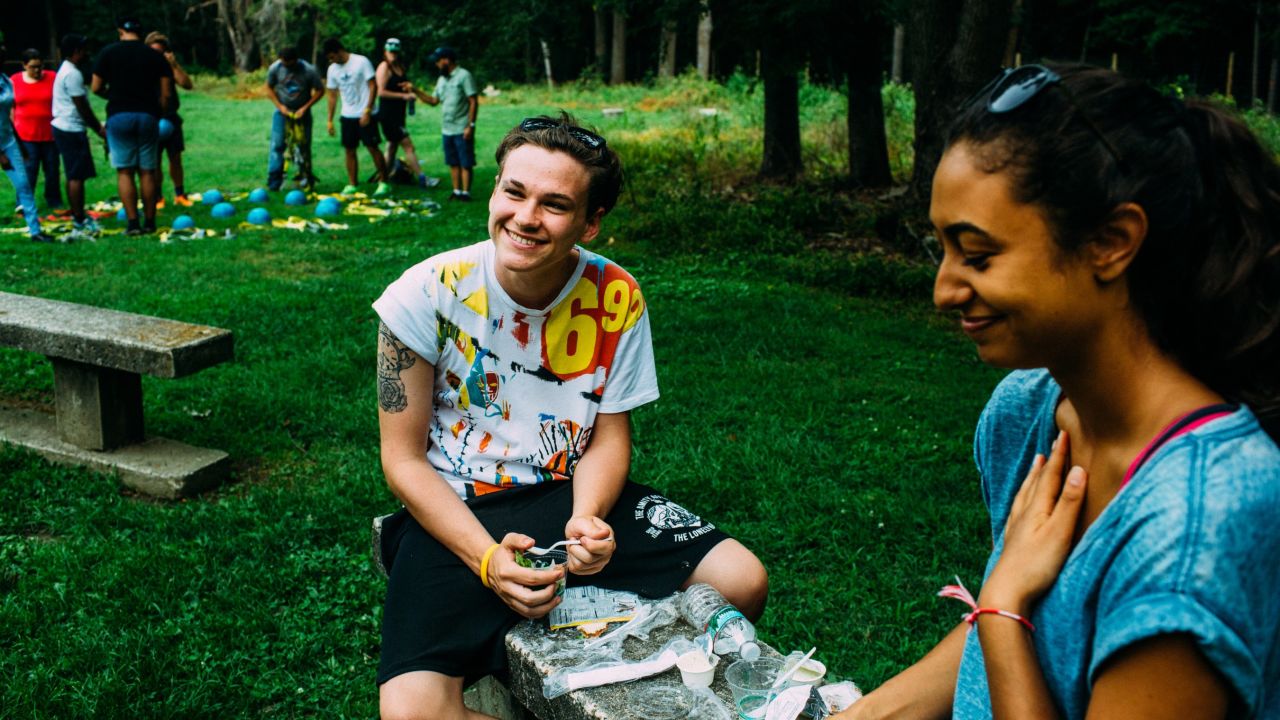 Anaële and Kyle met five years ago when they first arrived at a camp for the children who have lost parents or loved ones to terrorism. They became close friends.