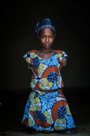 Aicha (Lawyer), Niger. "I come from Damassak in Nigeria. I would like to become a lawyer so I can defend people's rights. I was born with a disability, but I tend to forget about my handicap because I want to achieve my goal in life. I have been a refugee in Niger for 8 months now. I am happy here".