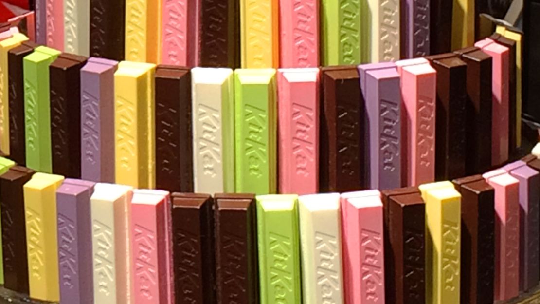 Rainbow of flavors: Japan's KitKat kaleidoscope.