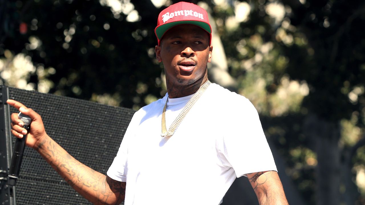 YG performs during day 1 of the 2014 Budweiser Made in America Festival at Los Angeles Grand Park on August 30, 2014 in Los Angeles, California.