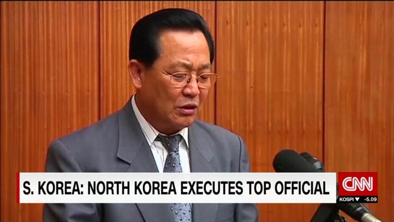 North Korea's Top Education Official Executed, South Korea Says | CNN