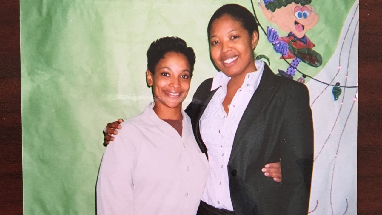 Attorney Brittany Byrd visits her client, Sharanda Jones, in prison where she was serving a life sentence. 