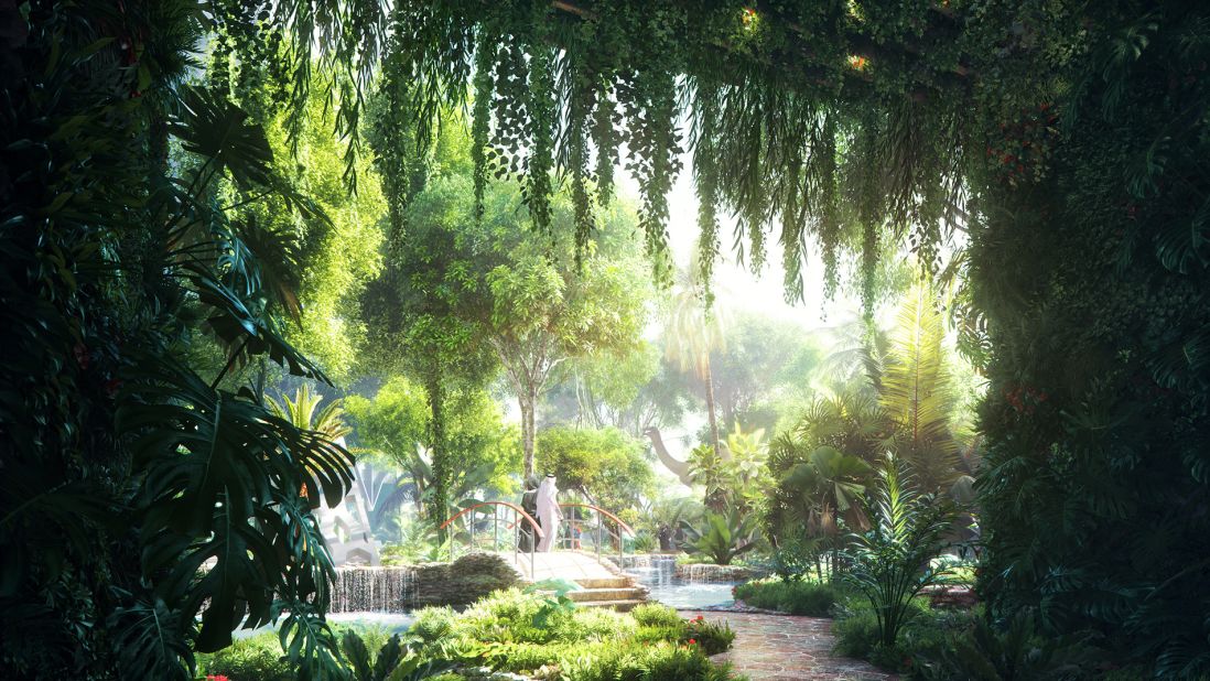 <strong>The Rosemont Hotel in Dubai -- </strong>The Rosemont Hotel in Dubai will have a 75,000 square-foot artificial rainforest when completed in 2018. The verdant megaproject will sit within a complex consisting of two 53-story towers, including 448 hotel rooms and 280 apartments.
