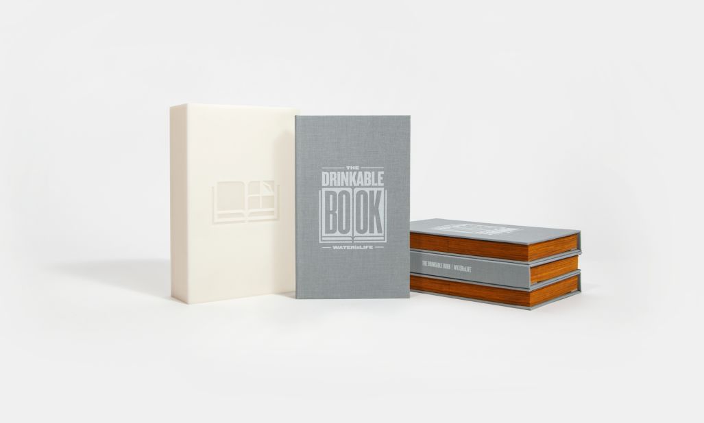 The Drinkable Book certainly lives up to its name. The text provides lifesaving information about of water issues and crises, while its pages are made of germ-killing silver filter paper. One filter can purify 100 liters of water.