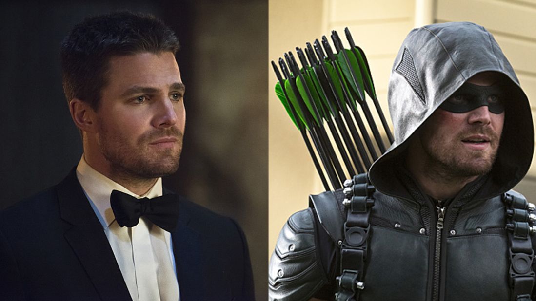 Once a billionaire playboy, Oliver Queen was changed when he was shipwrecked and stranded on an island for five years. He returned to Starling City as the masked vigilante Green Arrow, sworn to protect the city he loves from the evil he knows is out there. To protect his well-known identity, Queen wears an eye mask and a hood and regularly disguises his voice.