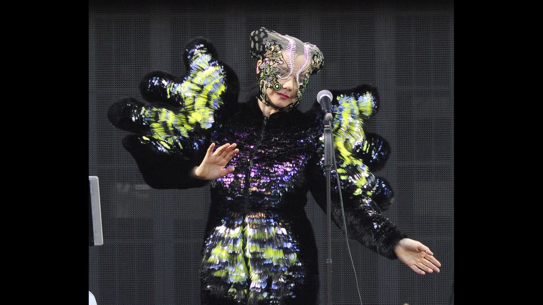 Björk performs during 2015 Governors Ball Music Festival on Randall's Island in New York. 