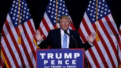 PHOENIX, AZ - AUGUST 31:  Republican presidential nominee Donald Trump speaks during a campaign rally on August 31, 2016 in Phoenix, Arizona. Trump detailed a multi-point immigration policy during his speech. (Photo by Ralph Freso/Getty Images)