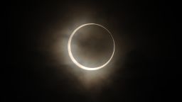 TOKYO, JAPAN - MAY 21:  Annular Solar Eclipse is observed on May 21, 2012 in Tokyo, Japan. It is the first time in 25 years since last annular solar eclipse was observed in Japan.  (Photo by Masashi Hara/Getty Images)