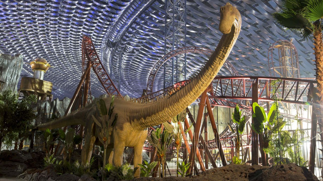 IMG Worlds of Adventure, the world's largest indoor theme park, opened in Dubai on August 31. The Predator roller coaster (pictured) is one of 22 rides and attractions. 