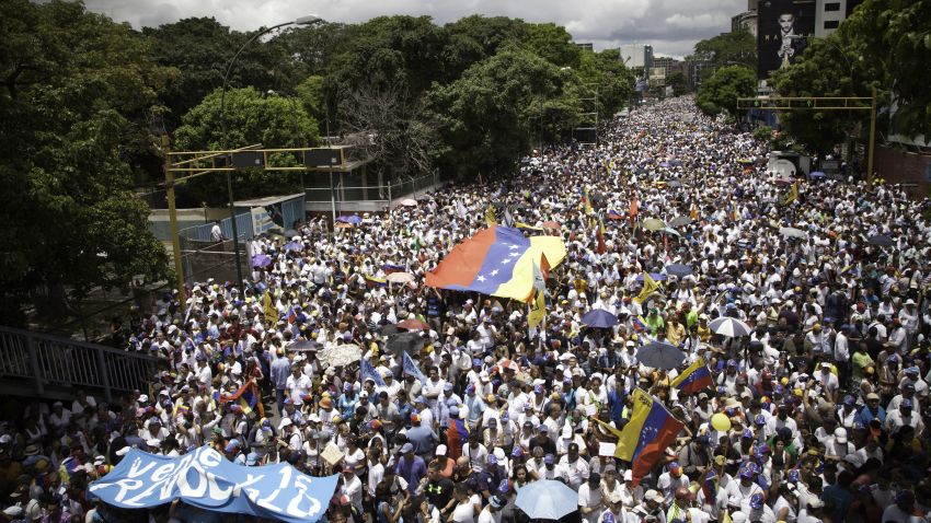 Venezuela Protests Demonstrators Flood Streets Demand Recall Vote Cnn 