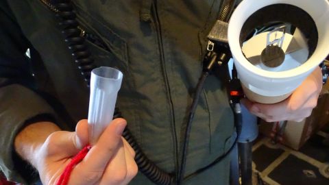A Hurricane Hunter dropsonde