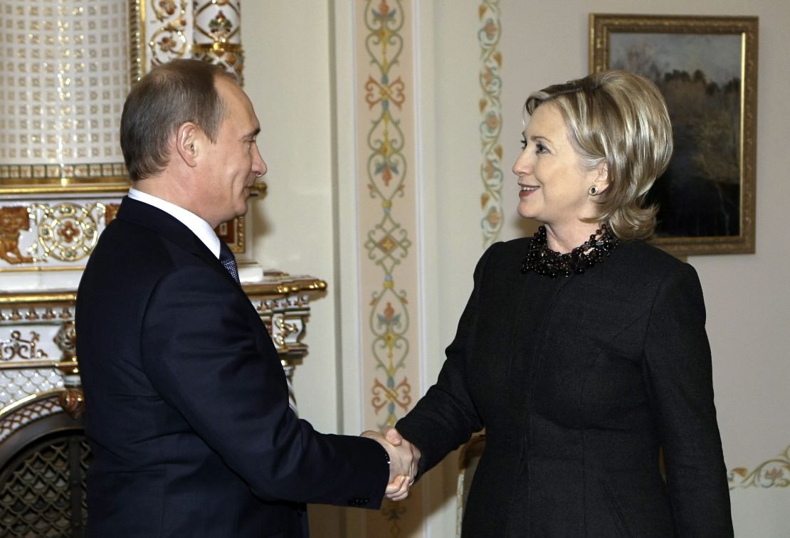 Hillary Clinton Vladimir Putin 2010 Moscow