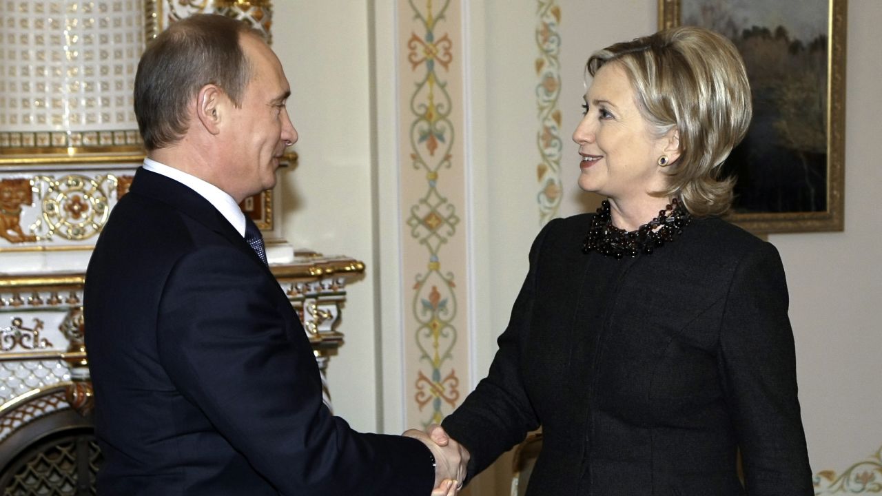 Hillary Clinton Vladimir Putin 2010 Moscow