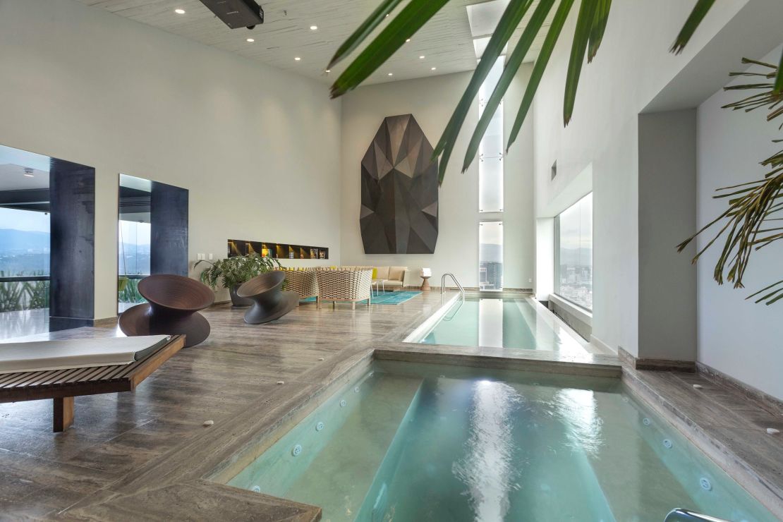 A private pool is just one deluxe feature of the presidential suite at the InterContinental in Mexico City.