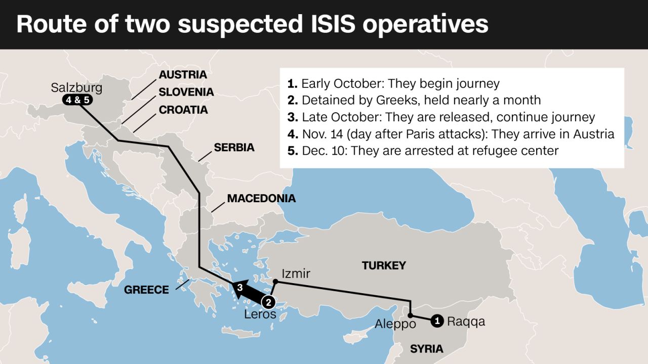 ISIS operative map graphic