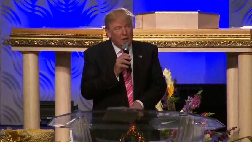 Donald Trump church speech Detroit