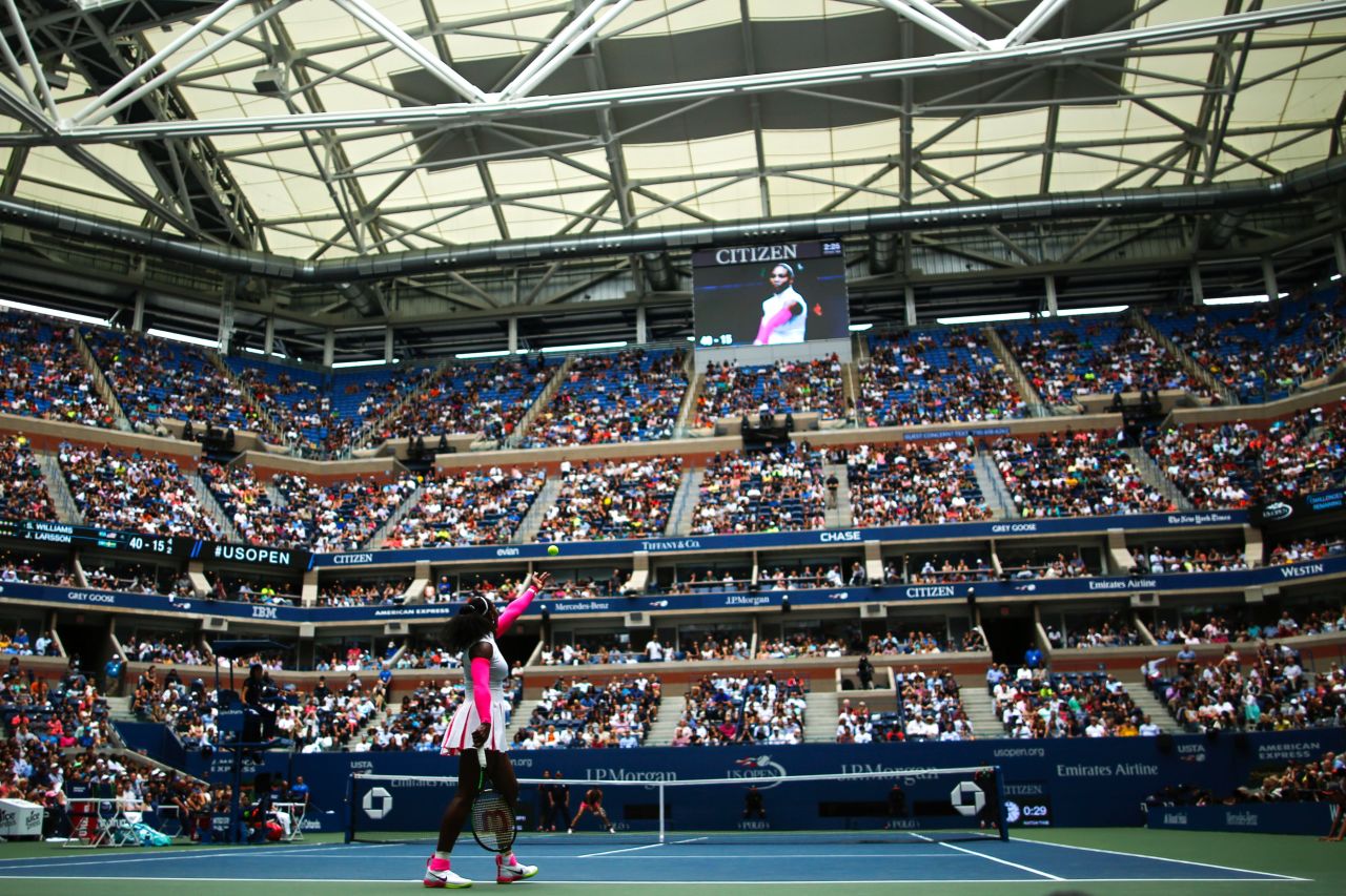 Williams victory was her 307th match win at grandslam tournaments.