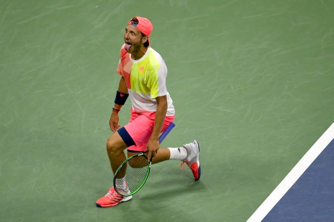 Pouille, Monfils' fellow Frenchman, had upset Rafael Nadal on Sunday. 