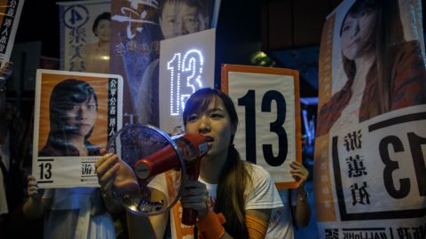 Kowloon West lawmaker Yau Wai-ching was among several young former Umbrella Movement activists elected. 
