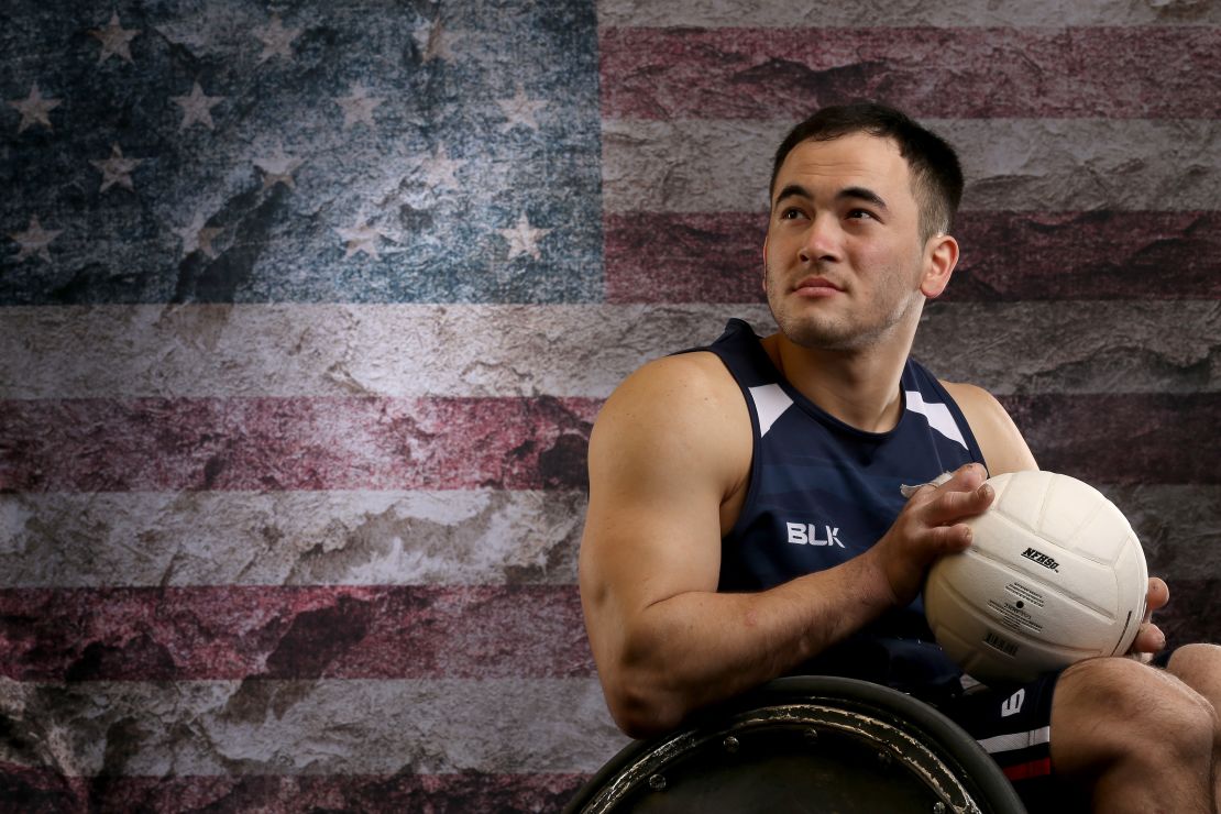 Paralympic wheelchair rugby player Chuck Aoki is a teacher off the sports field.  