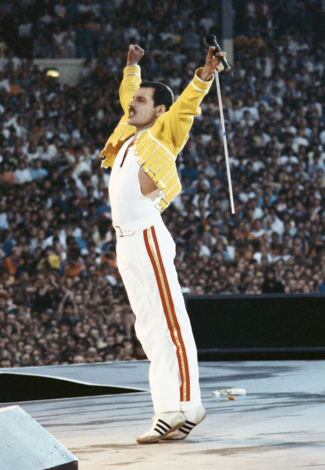 "Freddie had a certain kind of elegance about him, and a certain frame mind of knowing what he wants to wear on stage, and it was always a combo of colors that always seemed great. He had a really good eye for fashion, and a great eye for clothes," Young said. 