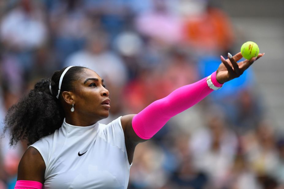 But there were no issues for her younger sister, Serena. The top seed crushed Yaroslava Shvedova 6-2 6-3 to record a leading 308th grand slam win. 