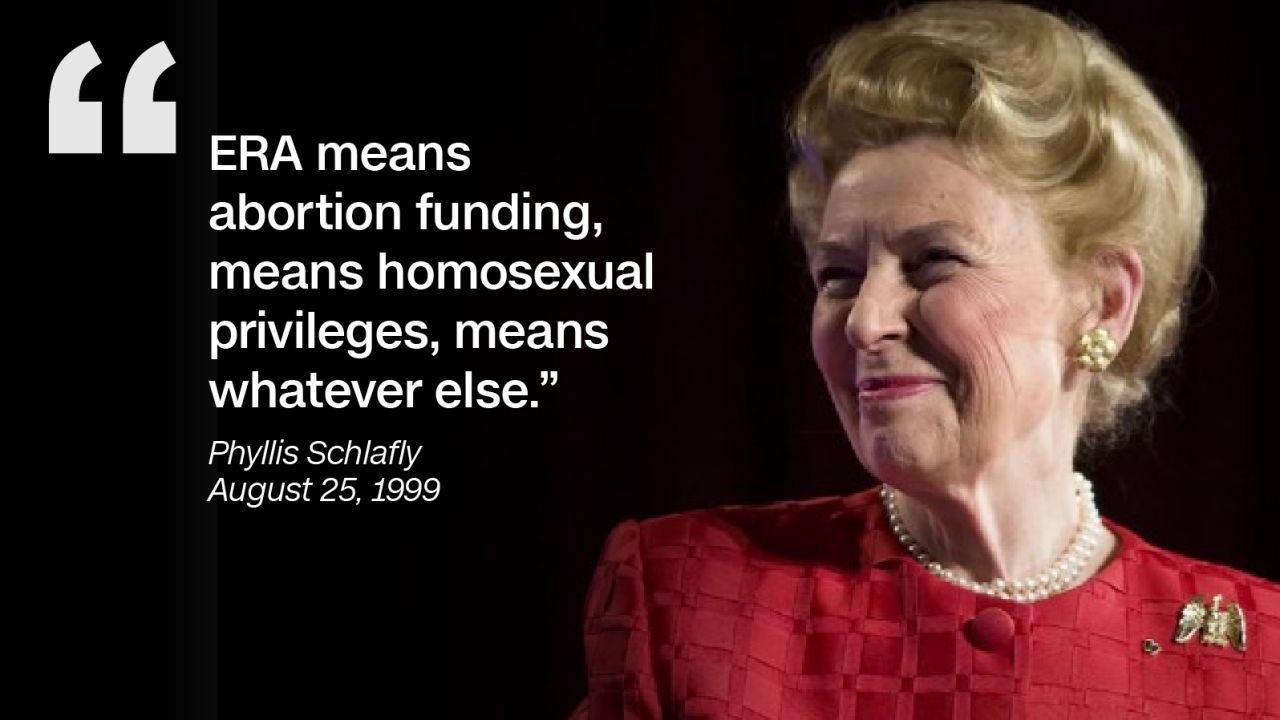 10 Quotes That Define Phyllis Schlafly S Life As A Right Wing Anti Feminist Cnn Politics