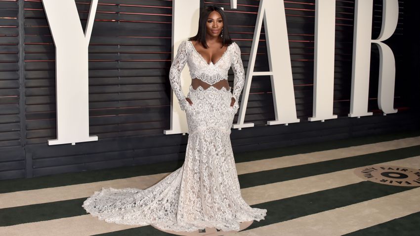 Tennis player Serena Williams attends the 2016 Vanity Fair Oscar Party hosted By Graydon Carter at Wallis Annenberg Center for the Performing Arts on February 28, 2016 in Beverly Hills, California.