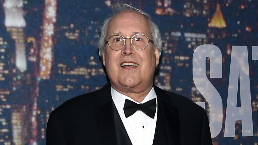 Comedian Chevy Chase attends SNL 40th Anniversary Celebration at Rockefeller Plaza on February 15, 2015 in New York City.