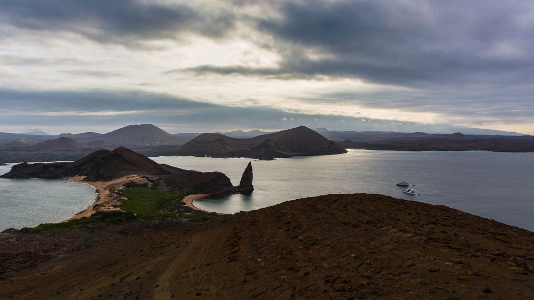  As part of a 7-night Ecoventura cruise through the Galapagos, travelers can hike daily at each island on their itinerary. An expert guide tours guests through  lava fields and beaches while pointing out resident wildlife.