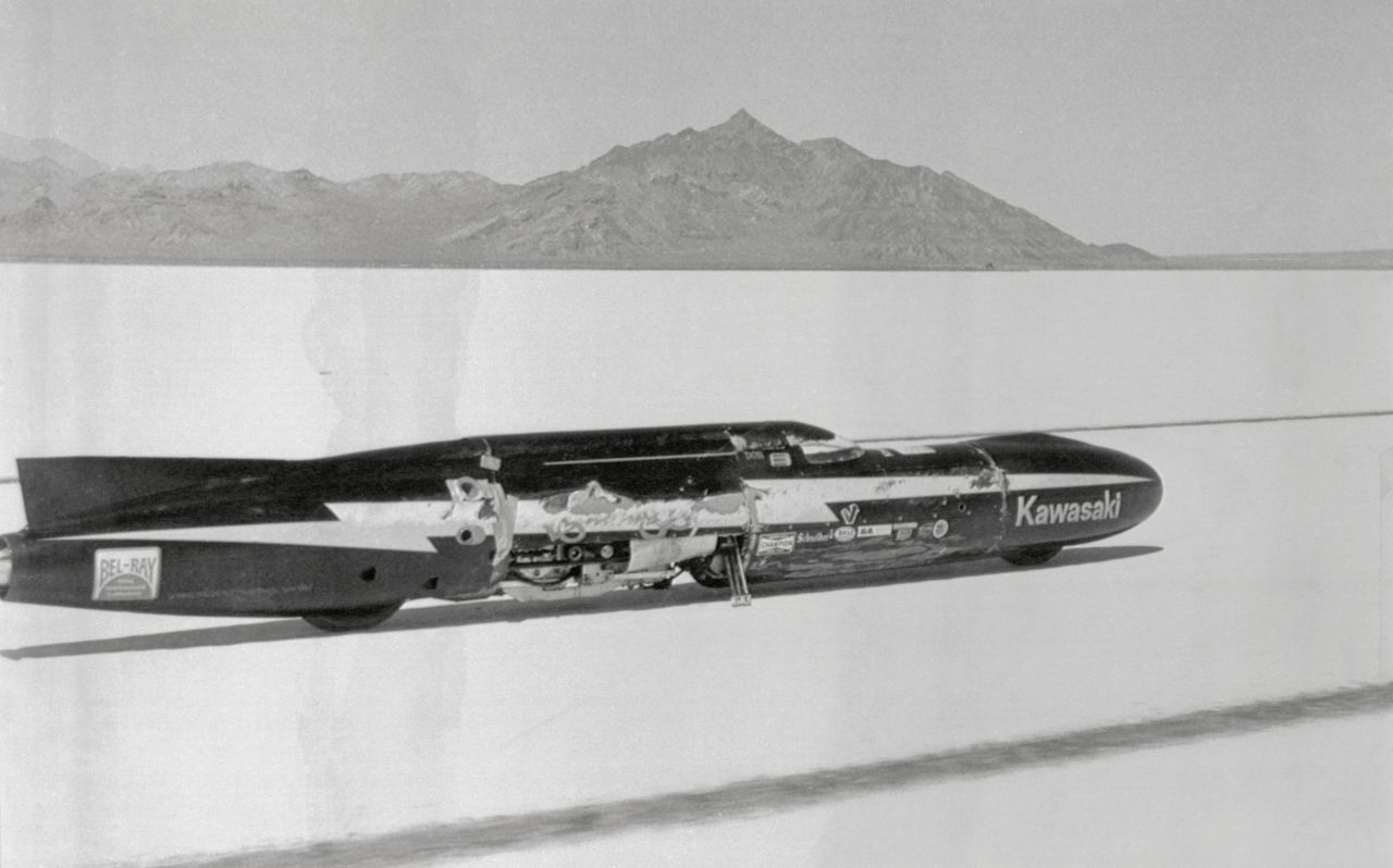 The motorcycle land speed record has a long and competitive history, dating back to the start of the 20th century. Pictured is the Lightning Bolt streamliner, driven by Don Vesco. In 1978, the American reached 319.6 mph, breaking his own three-year record with a speed that would stand for 12 years.<br />