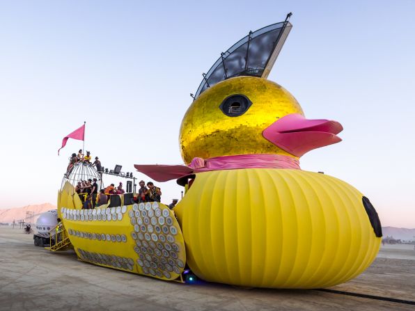 "With its elaborate laser effects, flame throwers and dance floor, not to mention its impressive design, this art car was a sensation when it first appeared at Burning Man 2008. But it was also<br />widely criticized for serving a small and wealthy elite, much like an exclusive nightclub for the rich and famous — a trend that has continued<br />in recent years."