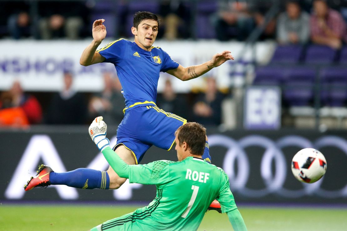 Azmoun scored against Anderlecht and Ajax in the Champions League qualifying rounds.