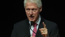 Former U.S. President Bill Clinton speaks on behalf of his wife and Democratic presidential nominee Hillary Clinton during a 2016 Presidential Election Forum, hosted by Asian and Pacific Islander American Vote (APIAVote) and Asian American Journalists Association (AAJA), at The Colosseum at Caesars Palace August 12, 2016 in Las Vegas, Nevada.
