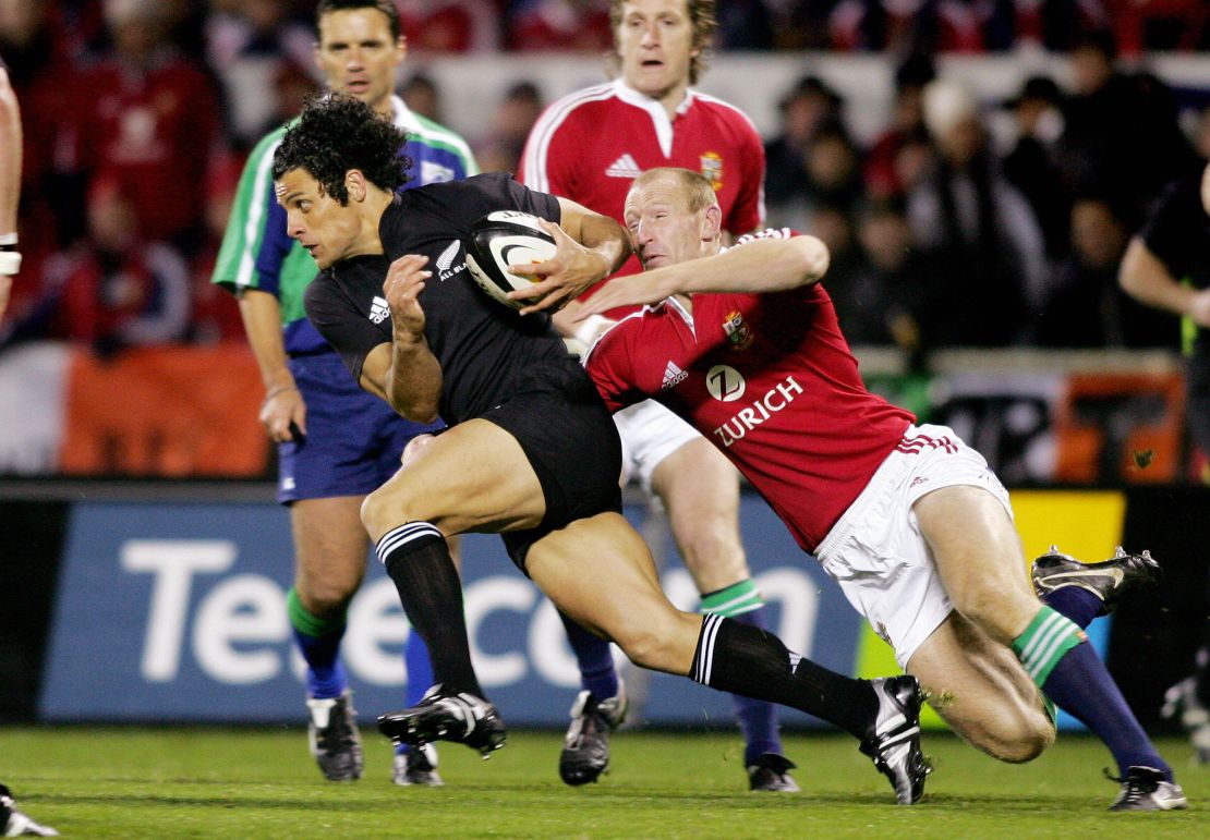 The All Blacks won all three Tests against the Lions in 2005.