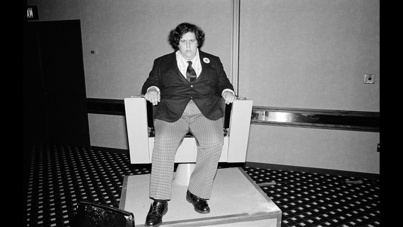 This photo shows Jonathan Gleich sitting in a captain's chair. He said to Bernstein: "I was very shy -- just wrapped up in my own little world and happy there."