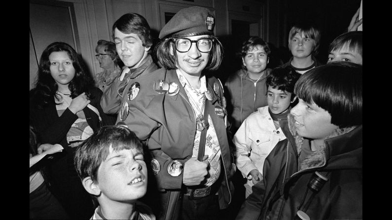 Bernstein photographed the convention for The Soho News, which was an alternative weekly newspaper at the time. 
