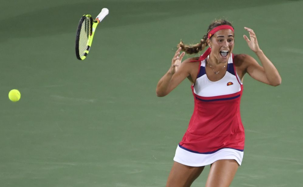 Puig, who has never reached the quarterfinals of a grand slam tournament, was a shock winner of the women's singles event. 