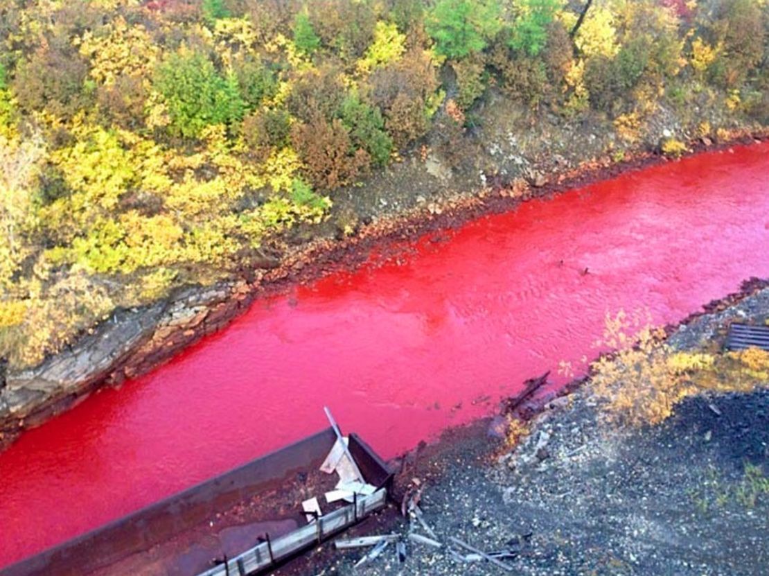 Crimson Tide Residents stunned as Russian river turns red CNN