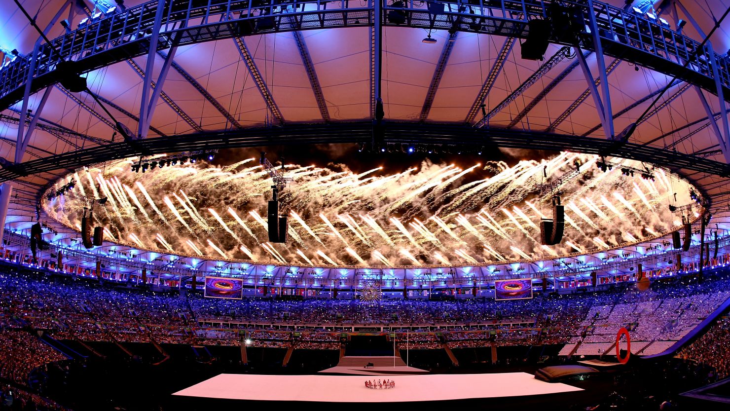 The Paralympic Games got under way against a backdrop of color and samba.