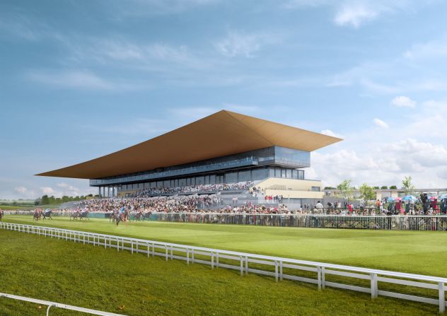 A side view of the proposed new grandstand at the Curragh. The first race at the venue was recorded in Cherney's racing calendar in 1727. 