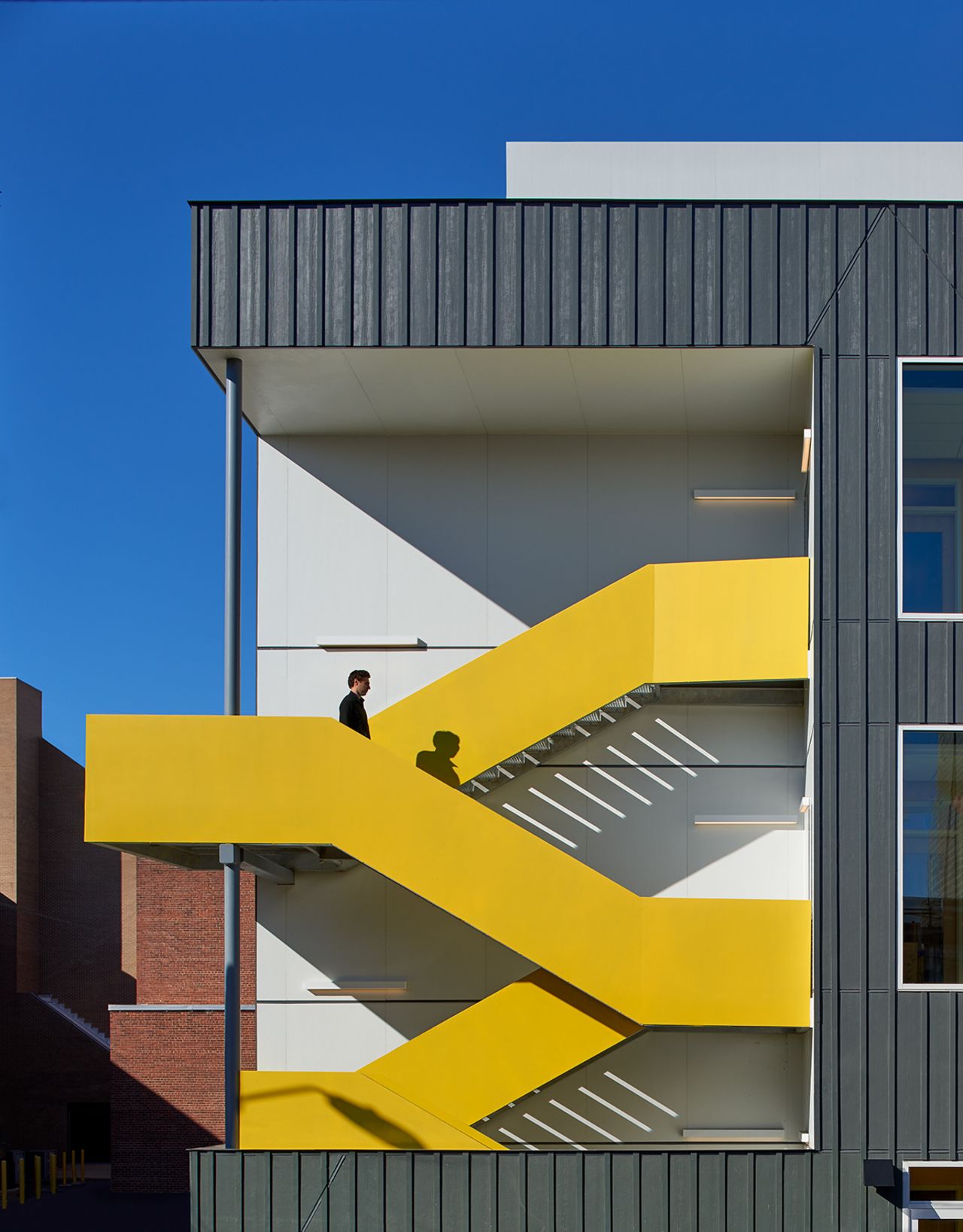 This bilingual, sustainability-focused public charter school was granted an Award of Excellence in the AIA's 2016 Education Design Facility Awards. <br /><br />"Within the older building, breakout nooks and cubbies are carved from the generous corridors and abandoned ventilation chases. The Pre-K annex facade is designed to be deferential to the historic school," said the AIA. <br />
