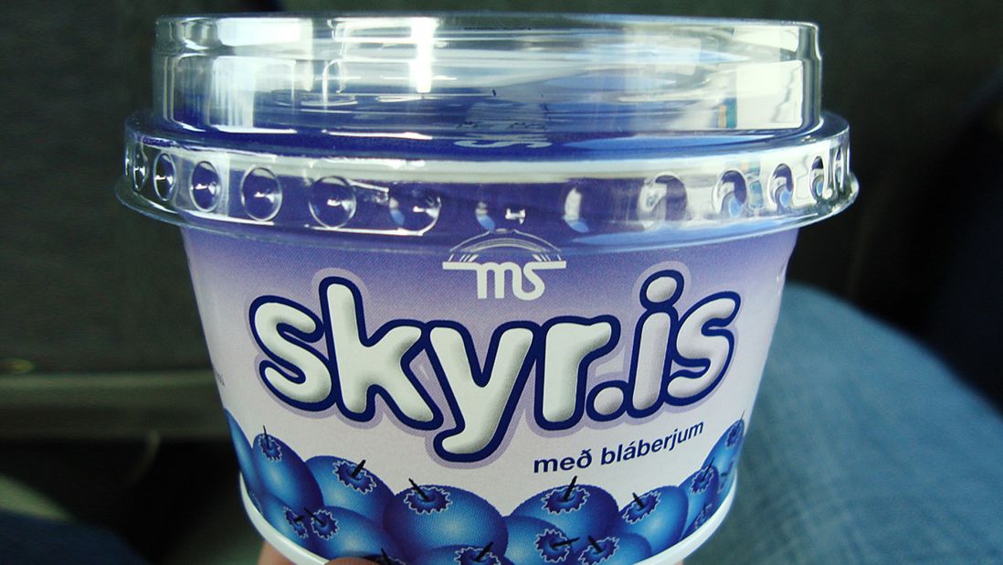 Although it resembles yogurt, Skyr is a creamy soft cheese that Icelanders incorporate into numerous dishes -- most often as breakfast or dessert.