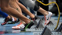 Russia's Paralympians compete during a track meet at the Novogorsk Training Center, outside Moscow, on September 8, 2016, as part of the country's two-day competition for its athletes banned from the Rio 2016 Paralympic Games over evidence of state-run doping. / AFP / Kirill KUDRYAVTSEV        (Photo credit should read KIRILL KUDRYAVTSEV/AFP/Getty Images)