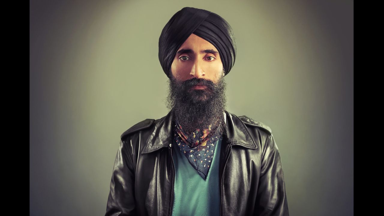 For Sikhs, the turban is not about culture, it's an article of faith that is mandatory for men. The turban is also a reason why Sikh men have been targeted and attacked in America, especially after 9/11. Turbans were featured in "The Sikh Project," a 2016 exhibition that celebrated the Sikh American experience. British photographers Amit and Naroop partnered with the Sikh Coalition for the show. This photo is of New York actor and designer Waris Singh Ahluwalia, who was kicked off an Aero Mexico flight in February after refusing to remove his turban at security. 